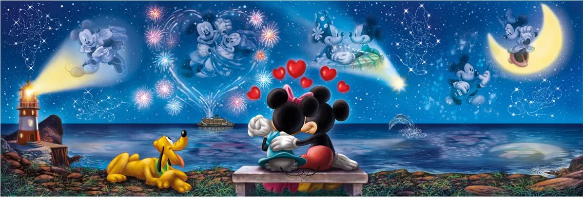 Clementoni Mickey & Minnie 1000 Stuks Puzzel