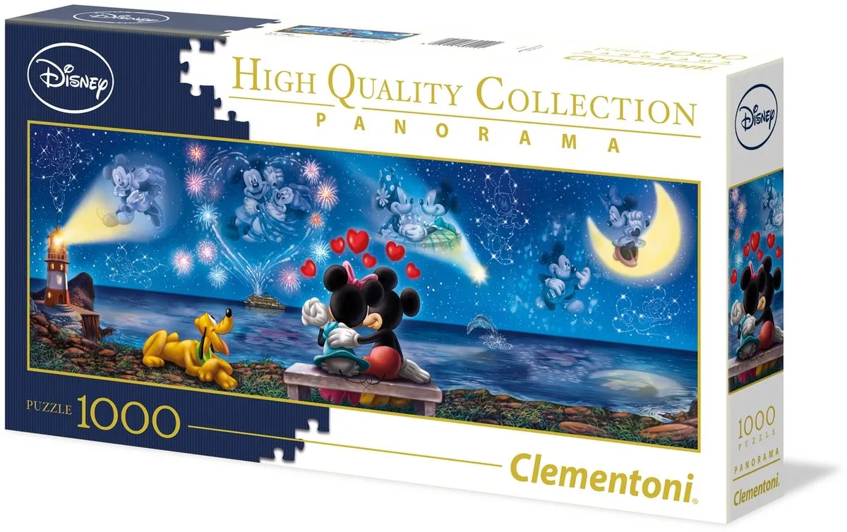Clementoni Mickey & Minnie 1000 Stuks Puzzel - Multi kleur - afbeelding 6 van 6