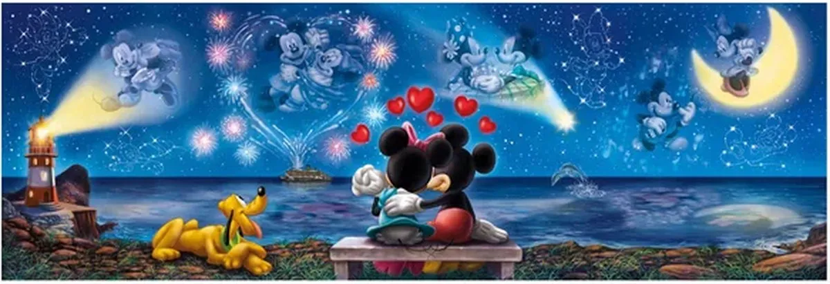 Clementoni Mickey & Minnie 1000 Stuks Puzzel - Multi kleur