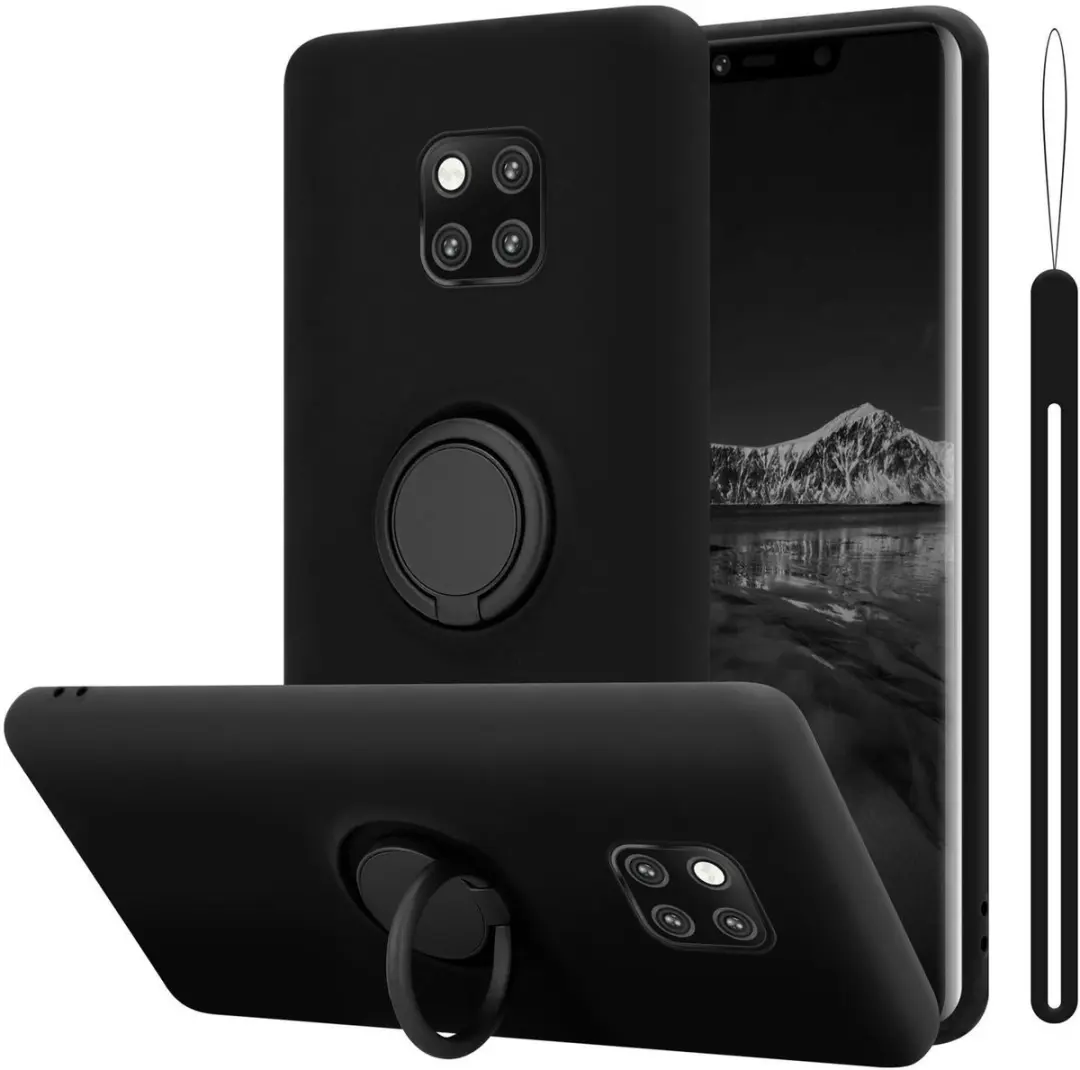Cadorabo Hoesje geschikt voor Huawei MATE 20 PRO in LIQUID ZWART