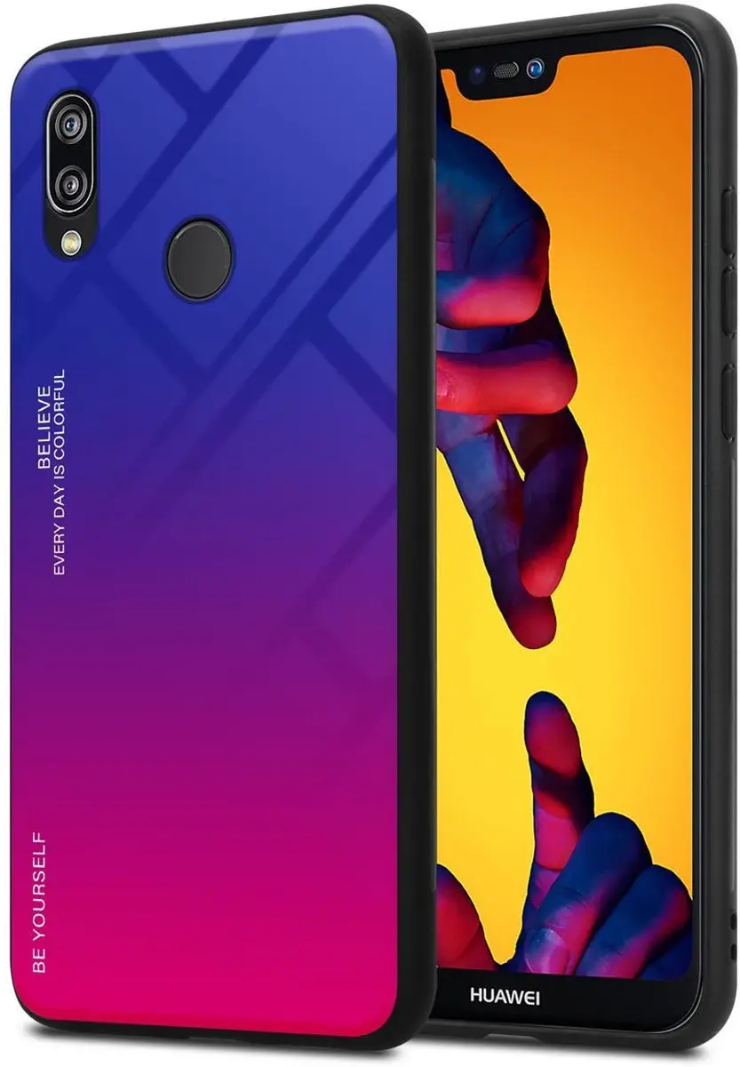 Cadorabo Hoesje geschikt voor Huawei P20 LITE 2018 / NOVA 3E in PAARS
