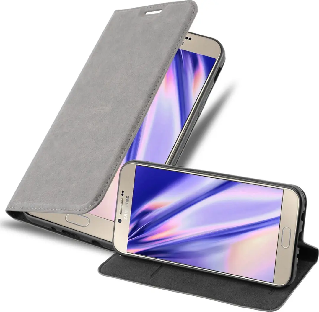 Cadorabo Hoesje geschikt voor Samsung Galaxy A8 2016 in TITANIUM GRIJS
