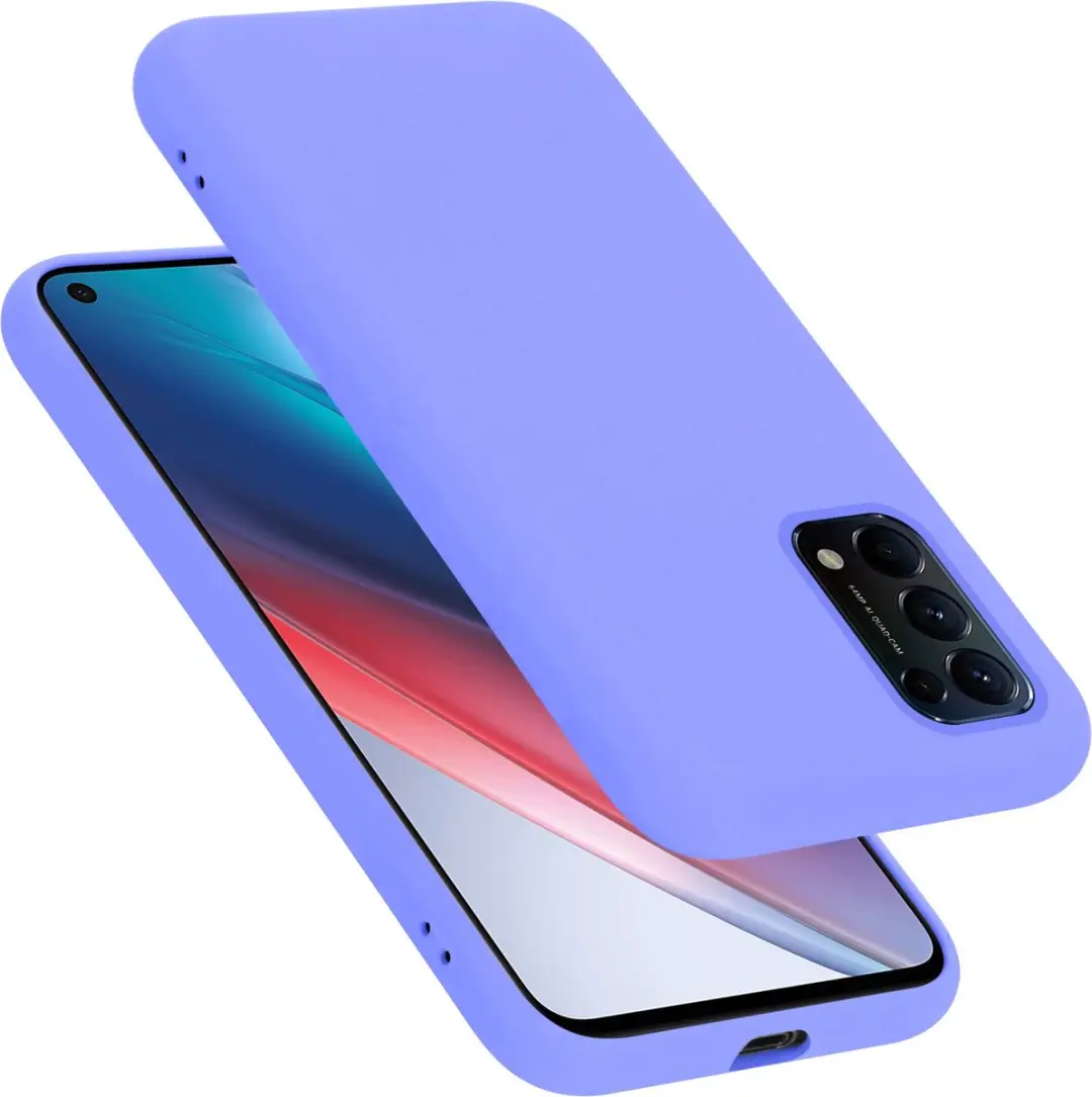 Cadorabo Hoesje geschikt voor Oppo FIND X3 LITE in LIQUID LICHT PAARS