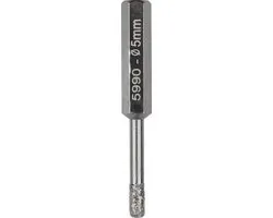 Wolfcraft Tegelboor 5mm - Metaal - Diamant - Zeskantschacht