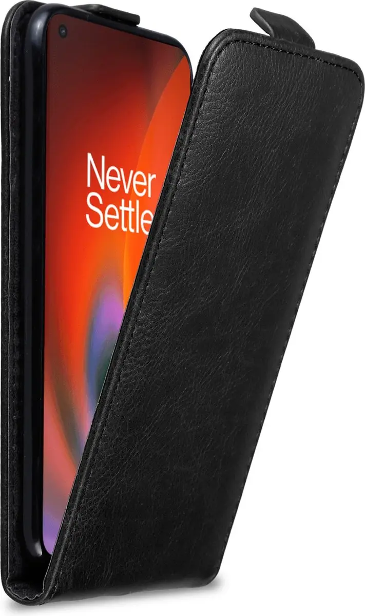 Cadorabo Hoesje geschikt voor OnePlus Nord 2 5G in ZWARTE NACHT