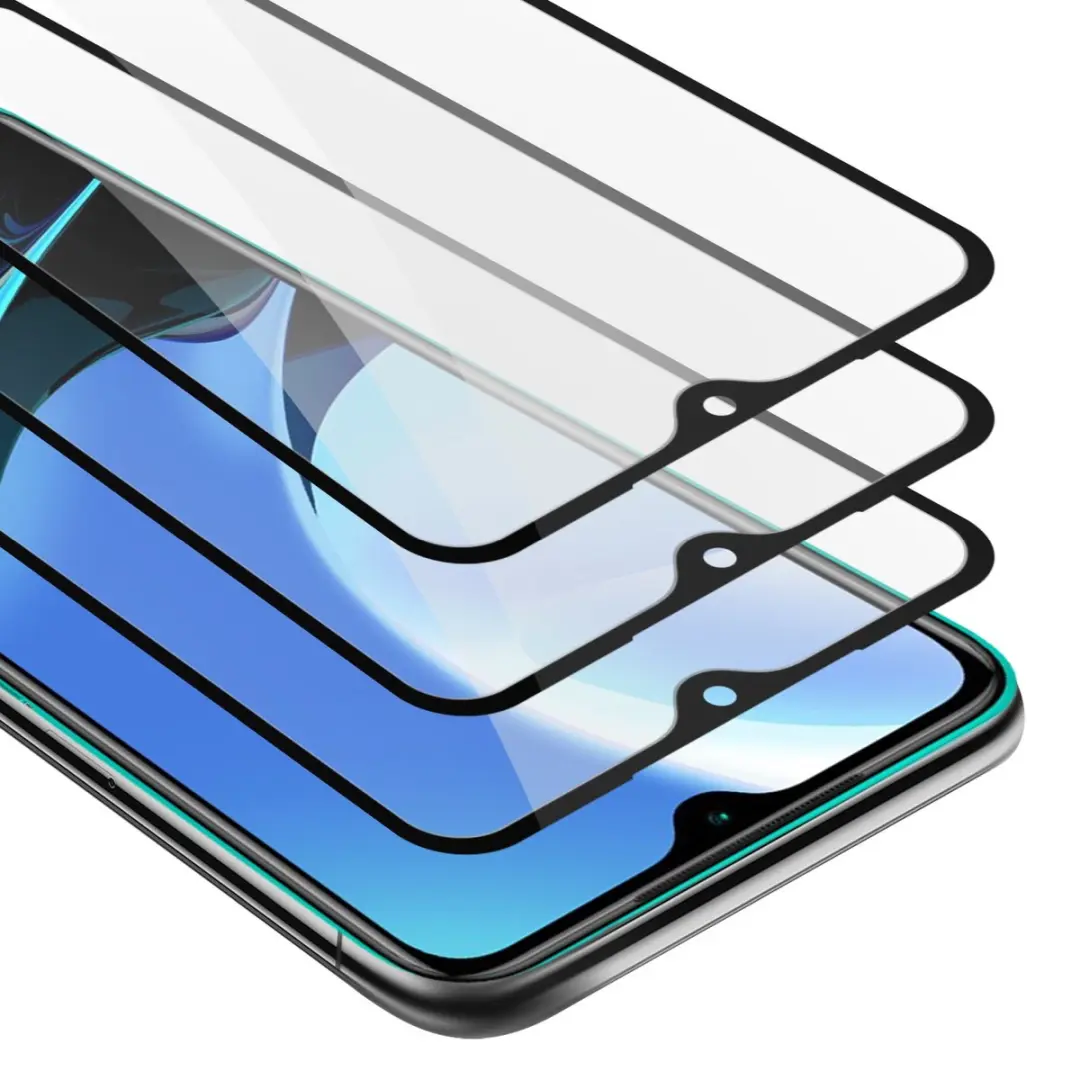 Cadorabo 3x Screenprotector geschikt voor Xiaomi RedMi 9T / POCO M3 Volledig sch