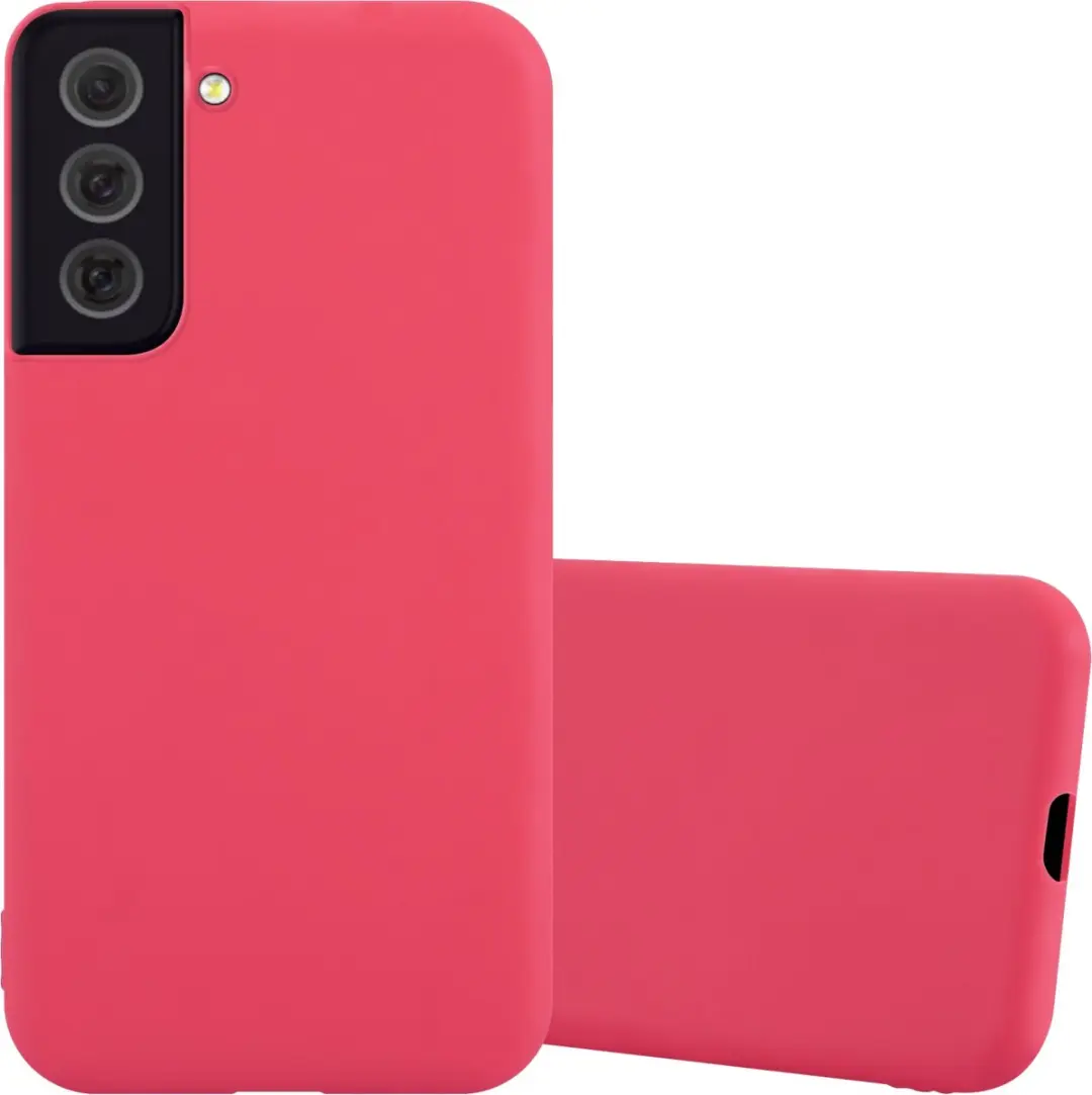 Cadorabo Hoesje geschikt voor Samsung Galaxy S22 PLUS in CANDY ROOD