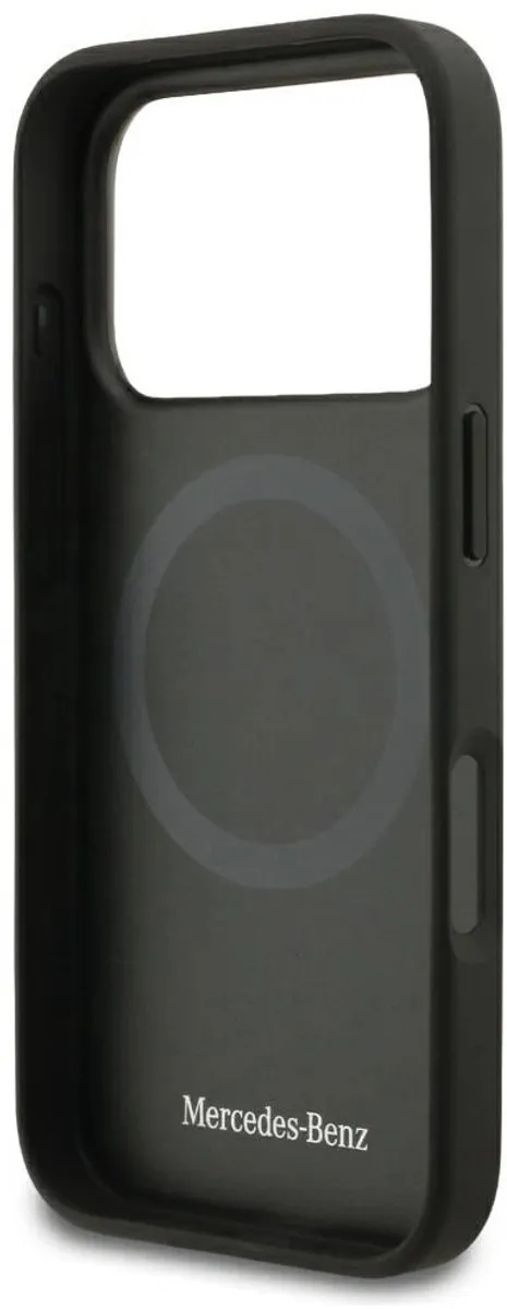 Mercedes The Move MagSafe Lederen Hoesje - iPhone 17 Pro - Zwart
