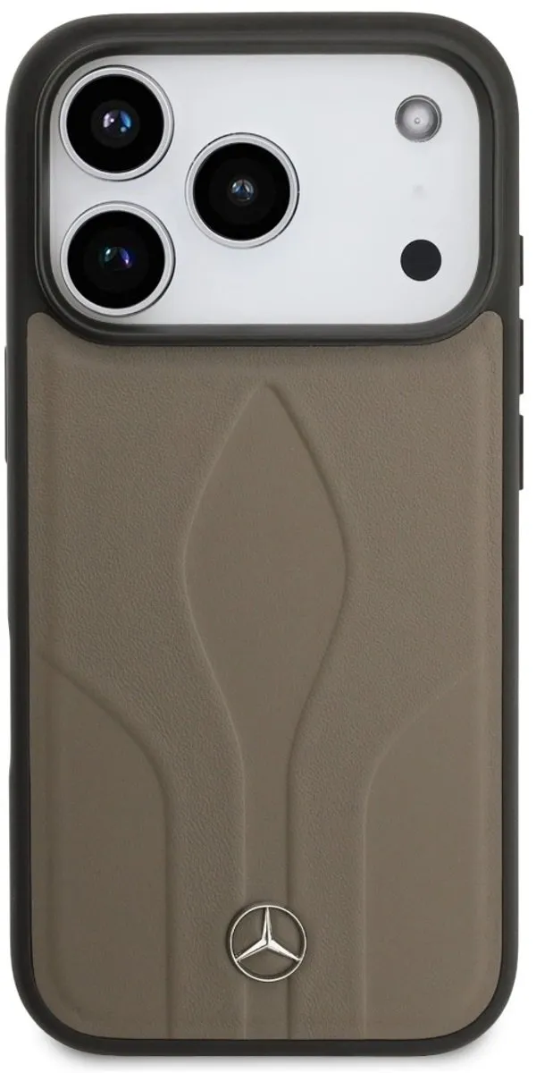 Mercedes The Move MagSafe Lederen Hoesje - iPhone 17 Pro - Zwart