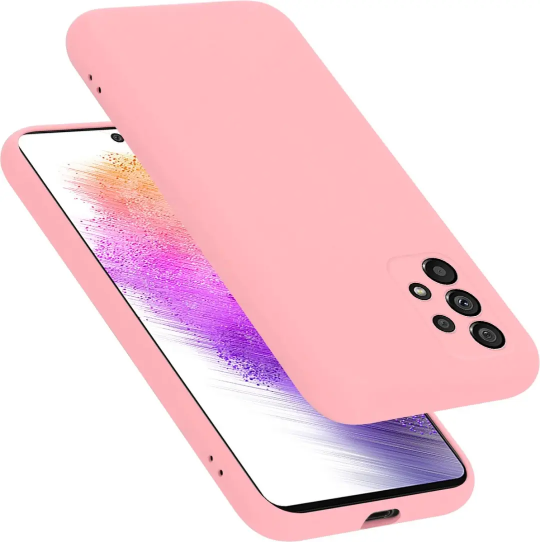 Cadorabo Hoesje geschikt voor Samsung Galaxy A73 5G in LIQUID ROZE
