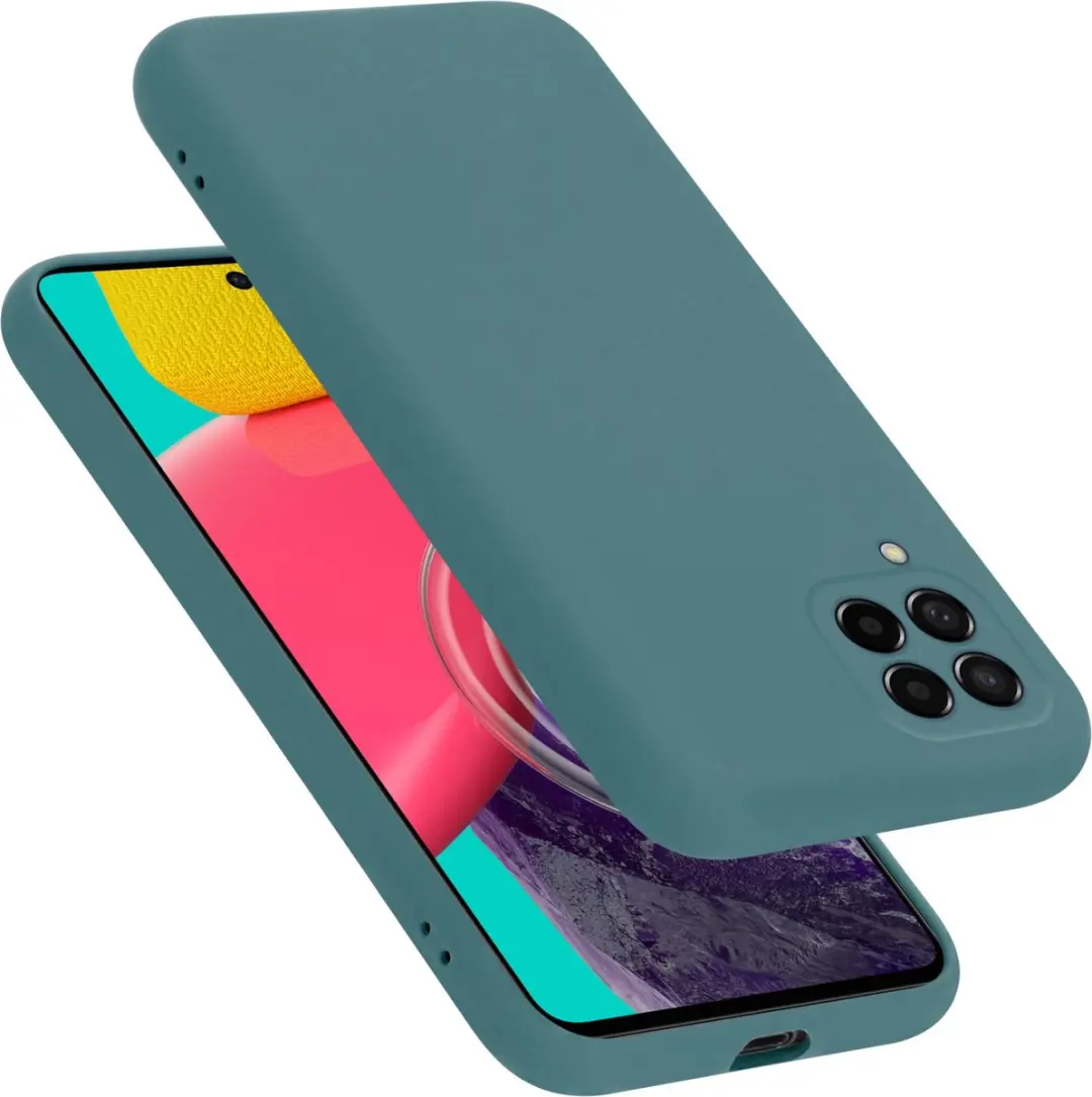 Cadorabo Hoesje geschikt voor Samsung Galaxy M53 5G in LIQUID GROEN