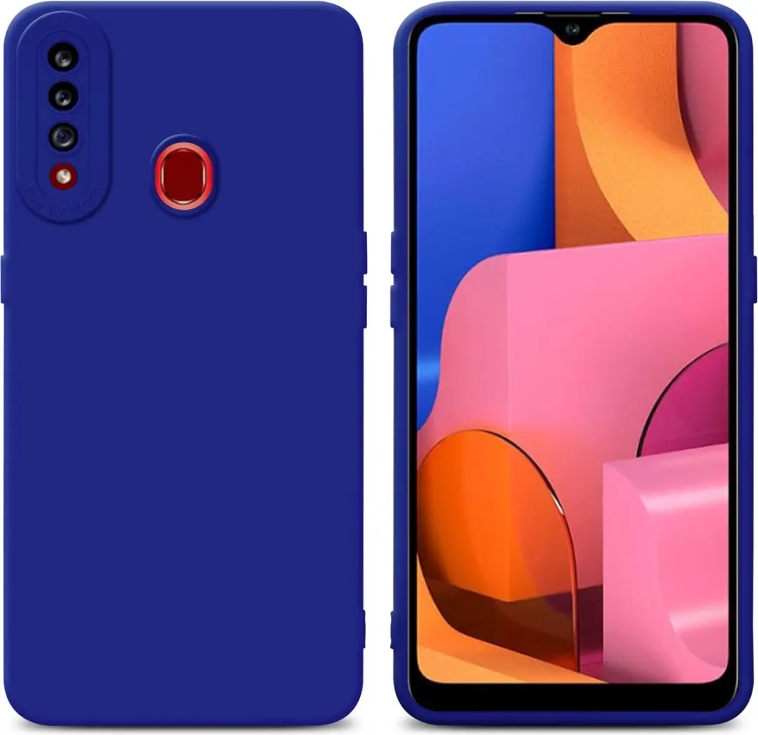 Cadorabo Hoesje geschikt voor Samsung Galaxy A20s in FLUID BLAUW