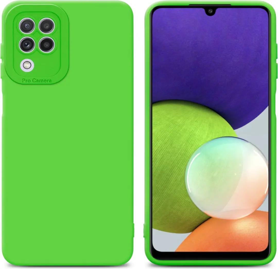 Cadorabo Hoesje geschikt voor Samsung Galaxy A22 4G in FLUID GROEN