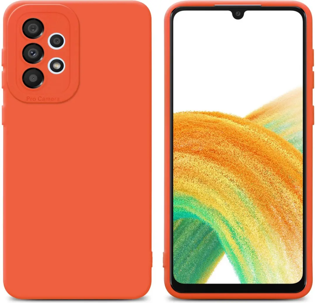 Cadorabo Hoesje geschikt voor Samsung Galaxy A52 (4G / 5G) / A52s in FLUID ORANJ