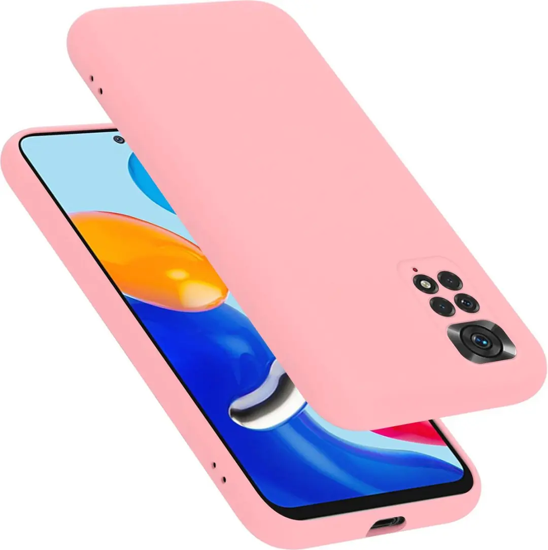 Cadorabo Hoesje geschikt voor Xiaomi RedMi NOTE 11 4G / 11S 4G in LIQUID ROZE