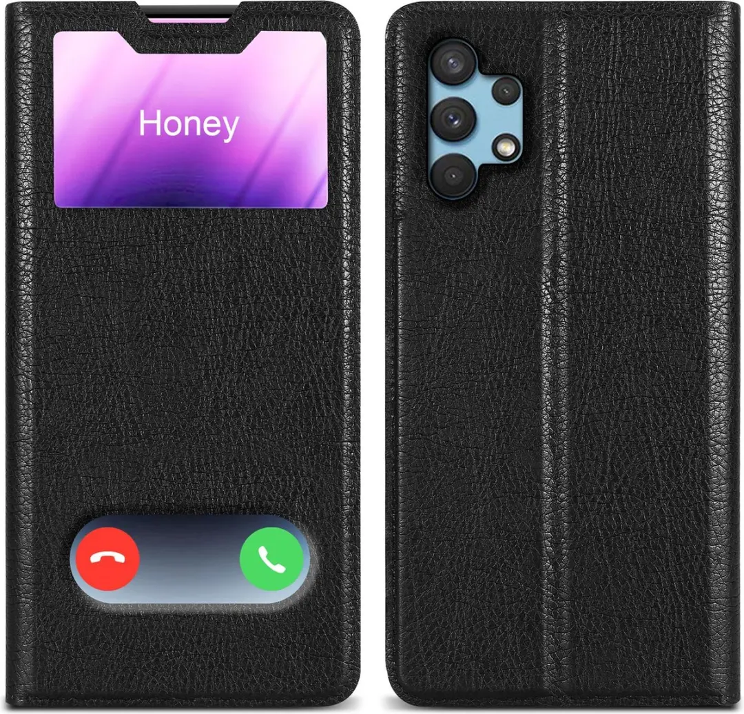 Cadorabo Hoesje geschikt voor Samsung Galaxy A32 4G in KOMEET ZWART