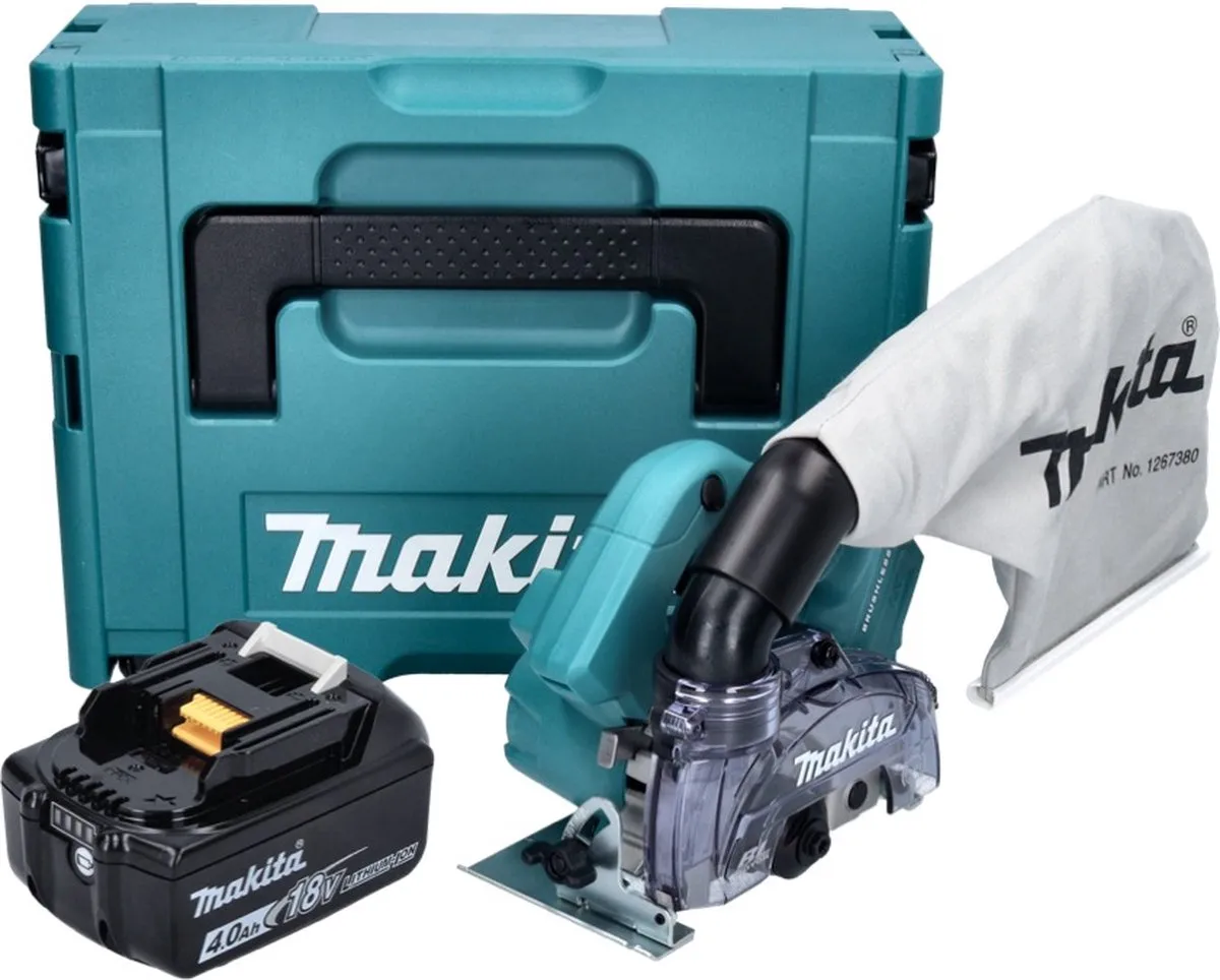 Makita DCC 500 M1J Diamantzaag 125mm - 18V - 4,0Ah - borstelloos