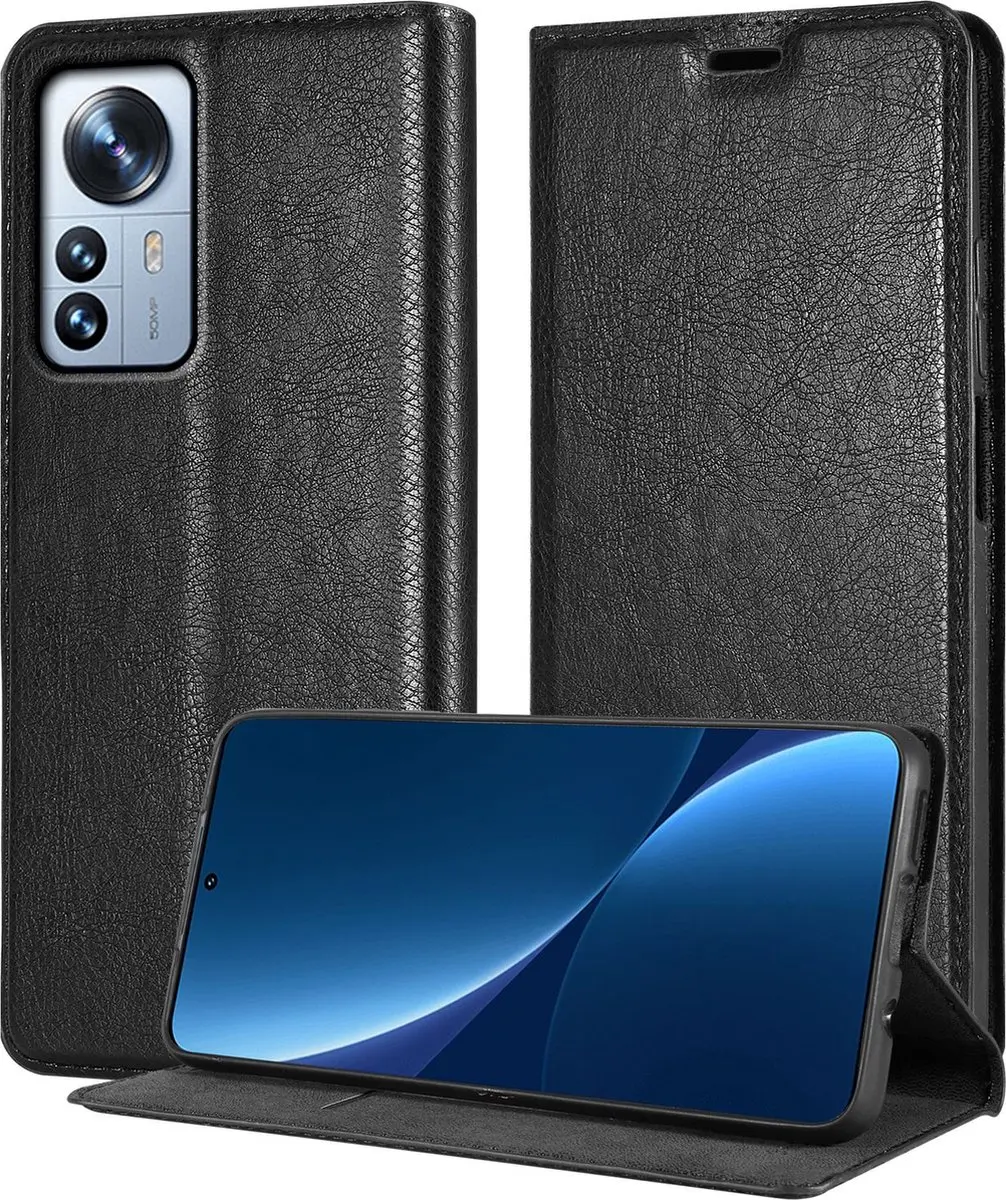 Cadorabo Hoesje geschikt voor Xiaomi 12 PRO in ZWARTE NACHT