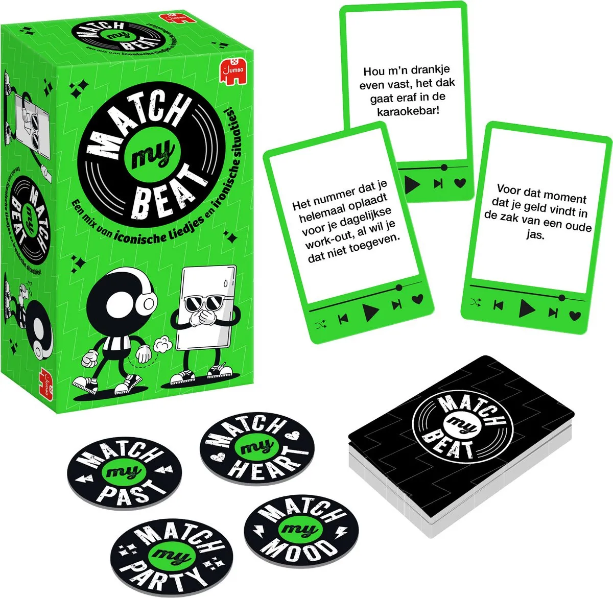 Jumbo Match My Beat Original Partyspel - 400 Kaarten