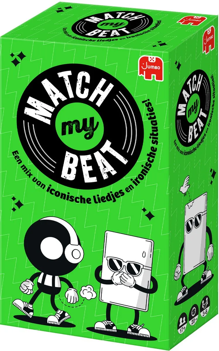 Jumbo Match My Beat Original Partyspel - 400 Kaarten