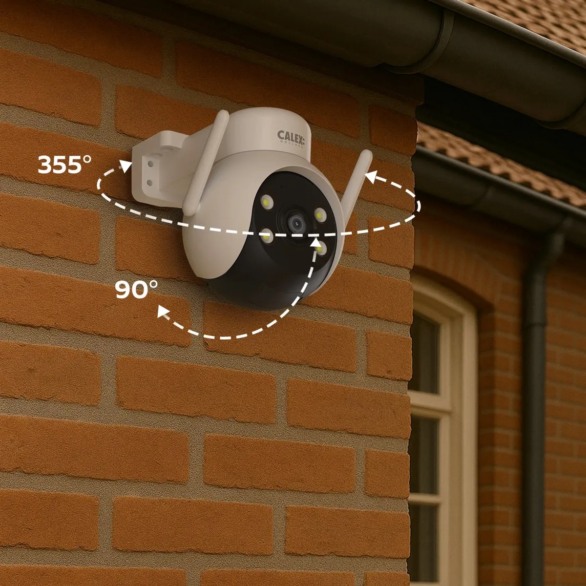 Calex Smart Security PTZ 5501001717-2 Beveiligingscamera - 2K Wit - Duopack