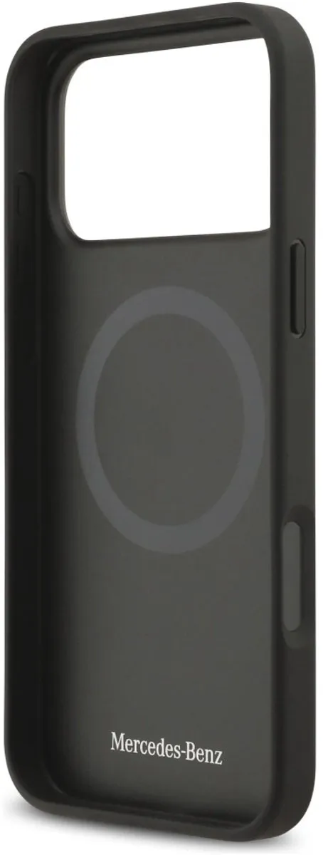 Mercedes The Move MagSafe Lederen Hoesje iPhone 17 Pro Max - Zwart