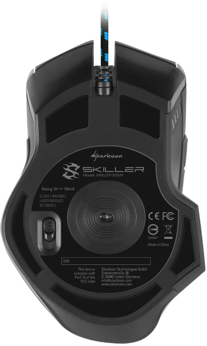 Sharkoon Skiller SGM1 RGB Gaming Muis 10800dpi - Zwart