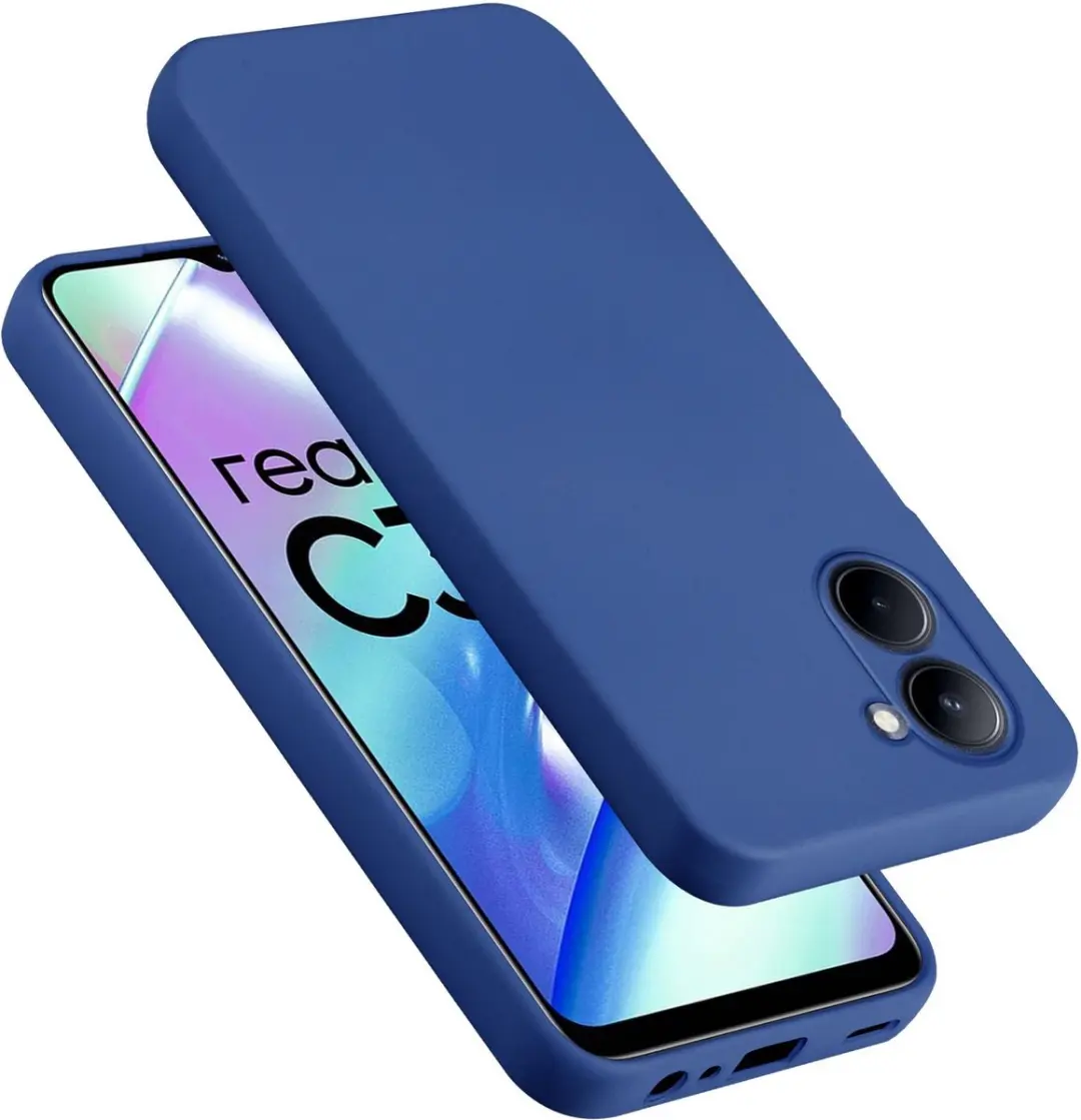 Cadorabo Hoesje geschikt voor Realme C33 in LIQUID BLAUW