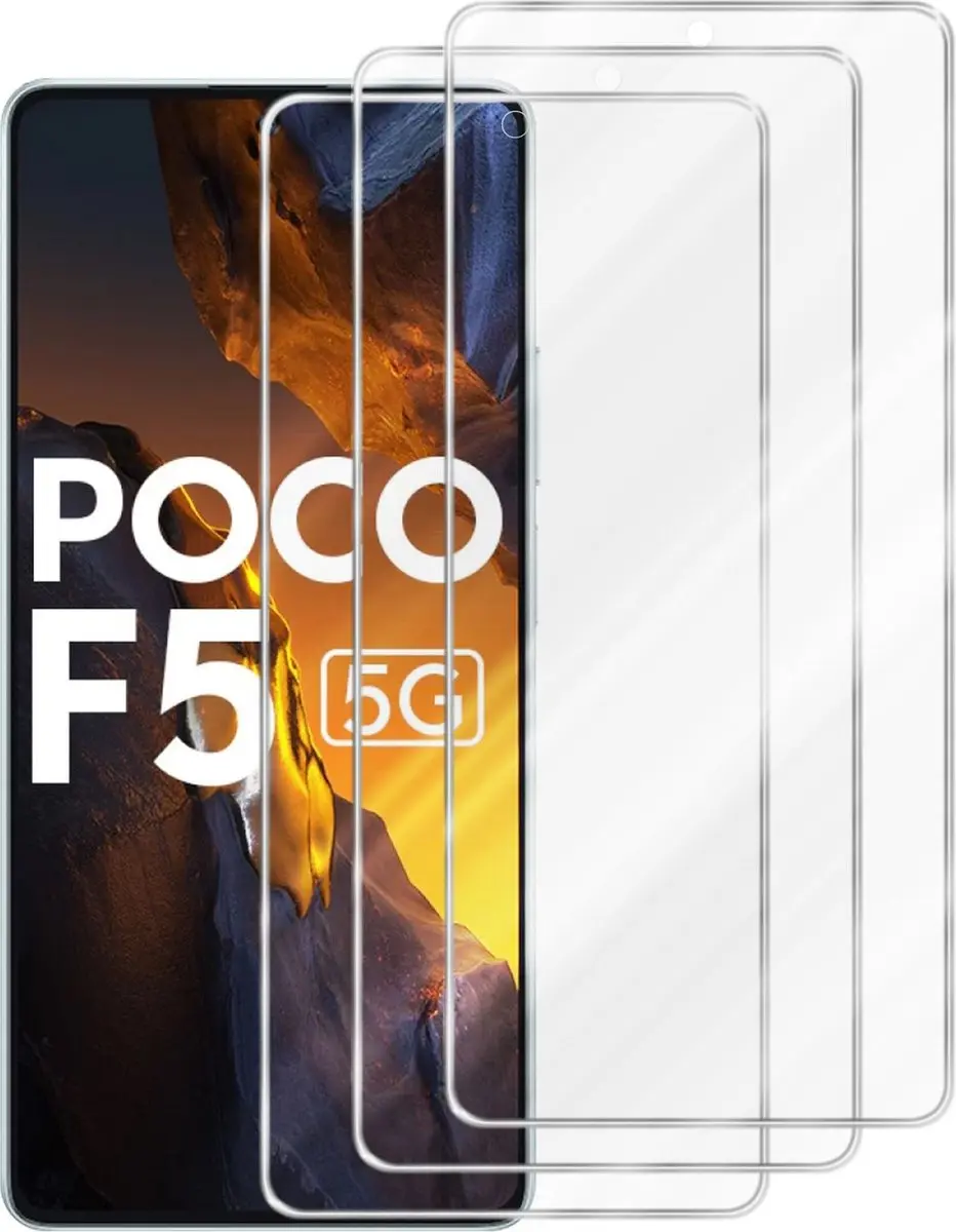 Cadorabo 3x Screenprotector geschikt voor Xiaomi Poco F5