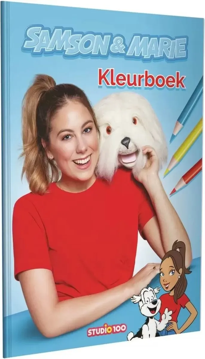 Studio 100 Samson & Marie Kleurboek - 32 Pagina's - Rood/Blauw