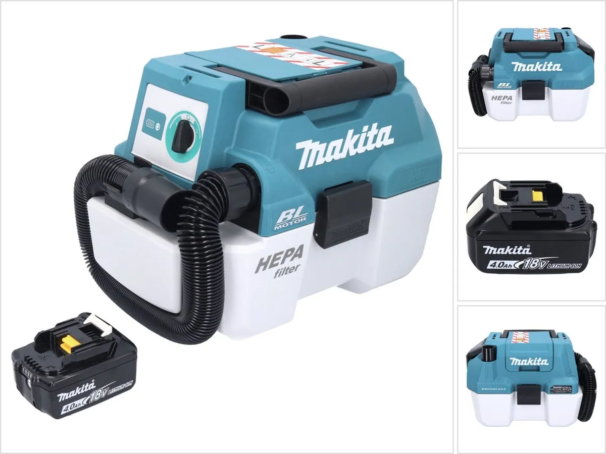 Makita DVC750LZ Accustofzuiger LXT 18V 67mbar 7,5L