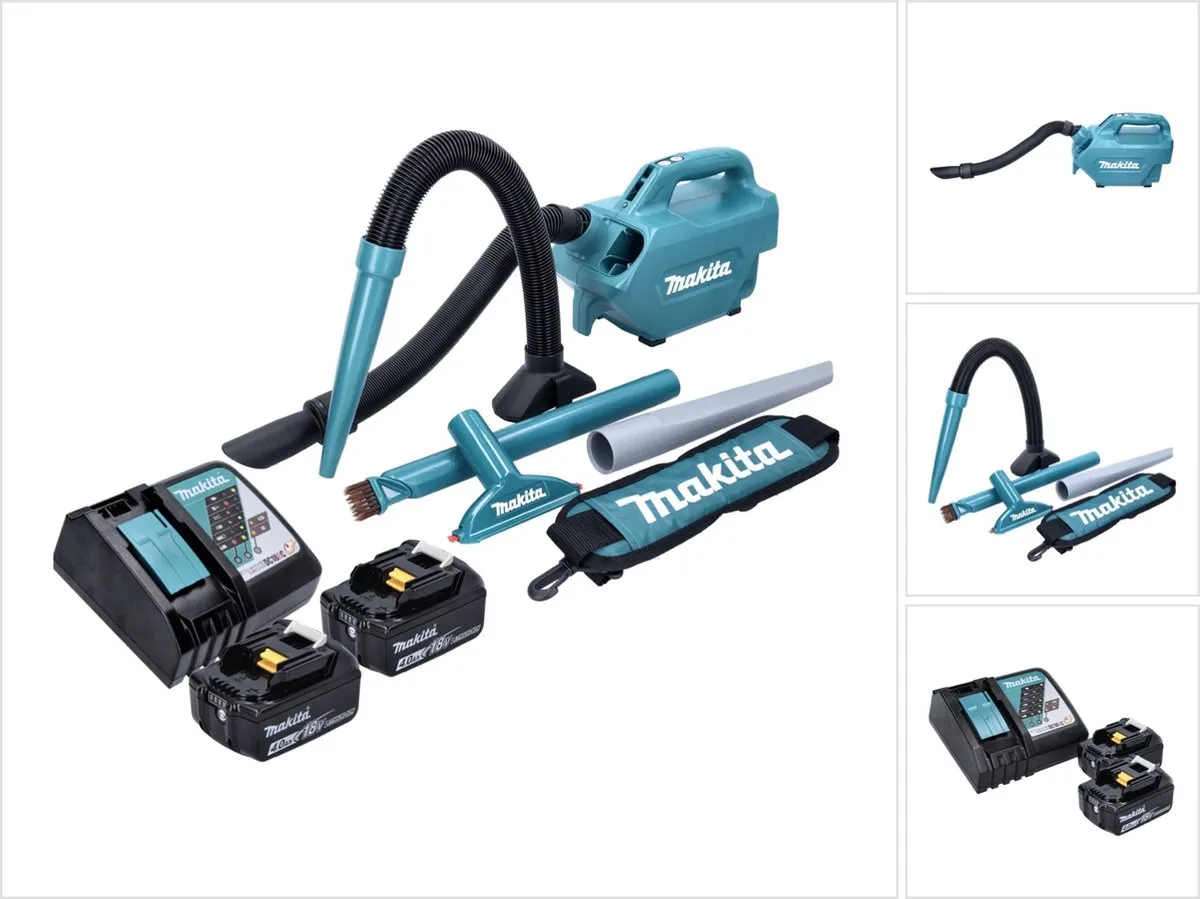 Makita DCL184RM Accustofzuiger 18V 54mbar 0,5L