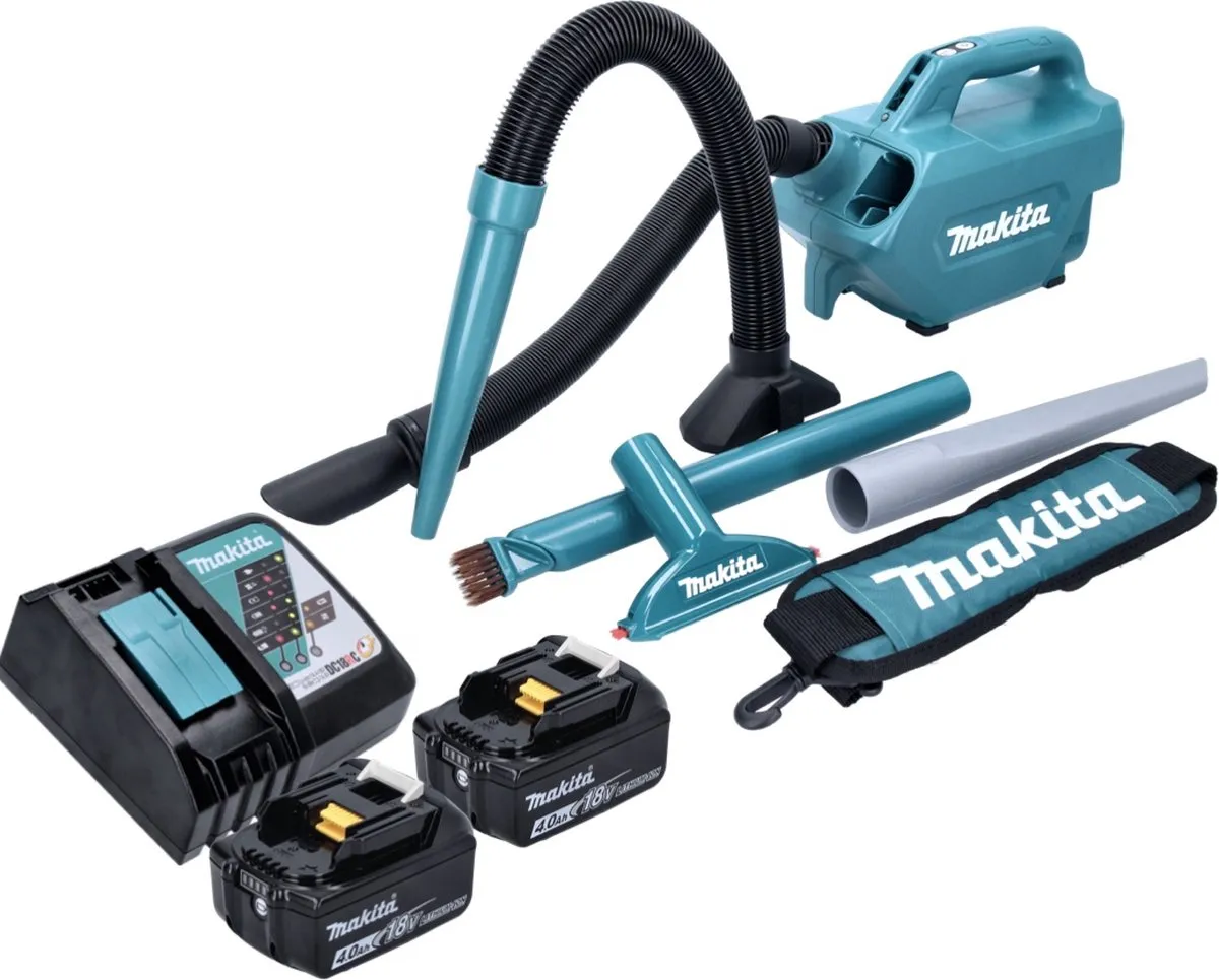 Makita DCL184RM Accustofzuiger 18V 54mbar 0,5L - Groen