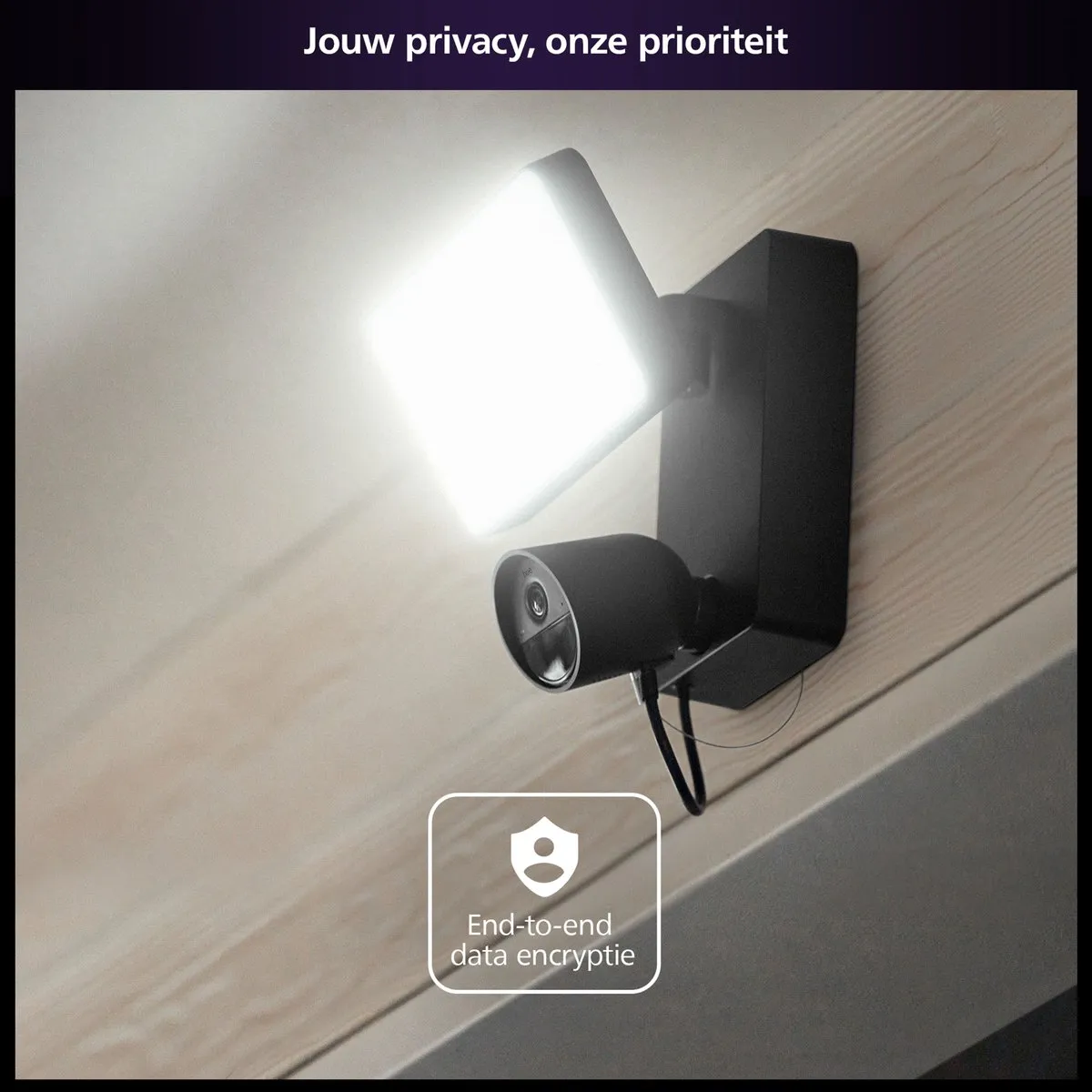 Philips Hue Secure 8720169192317 Verstraler met Camera - Zwart - afbeelding 6 van 6