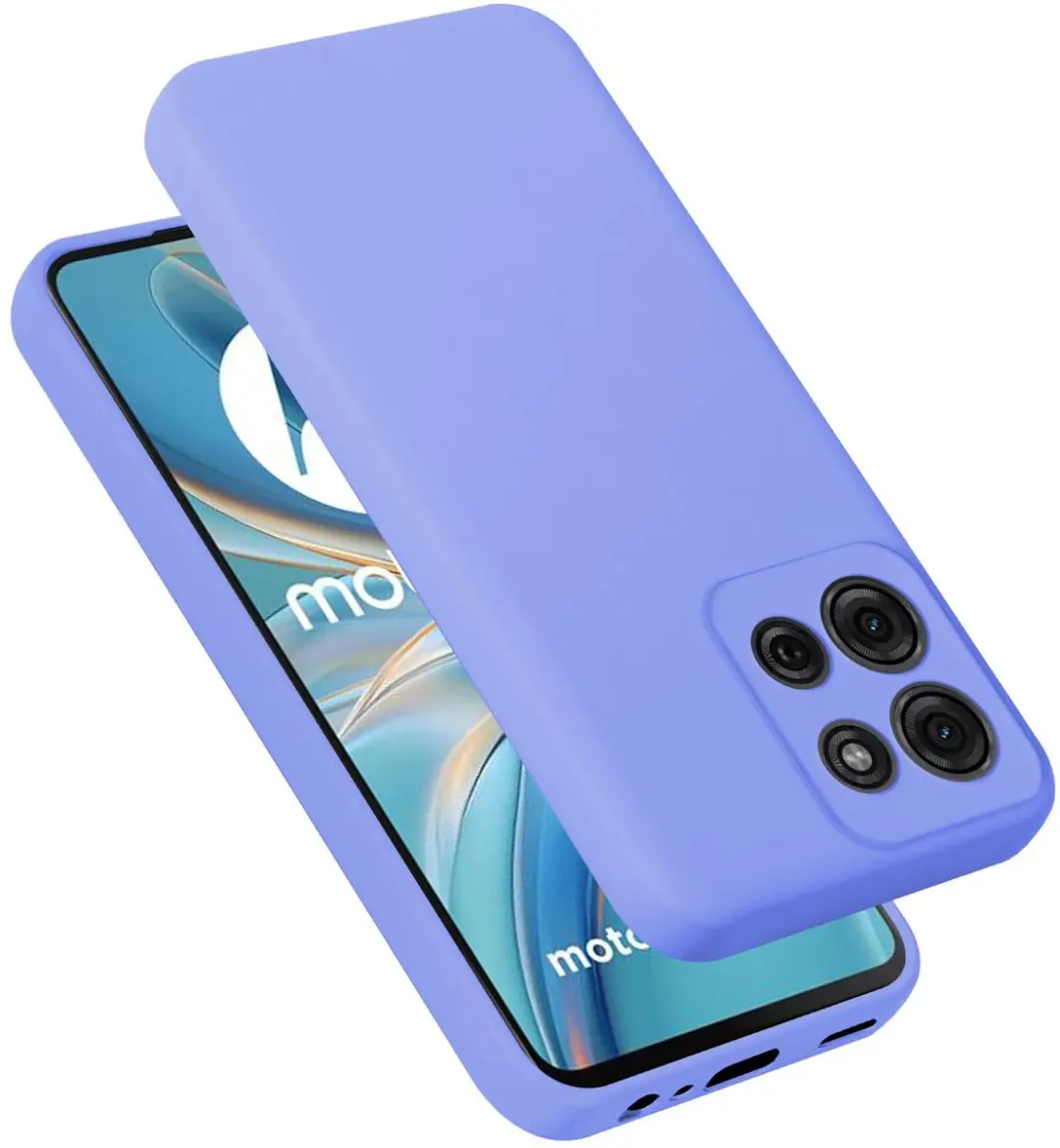 Cadorabo Hoesje geschikt voor Motorola Moto G75 in LIQUID LICHT PAARS