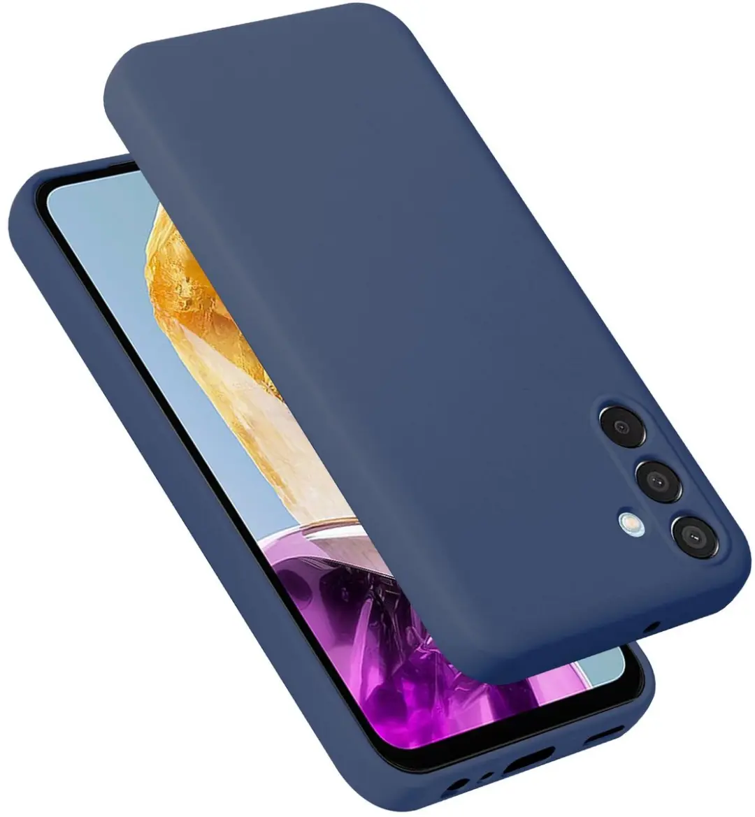 Cadorabo Hoesje geschikt voor Samsung Galaxy M15 in LIQUID BLAUW