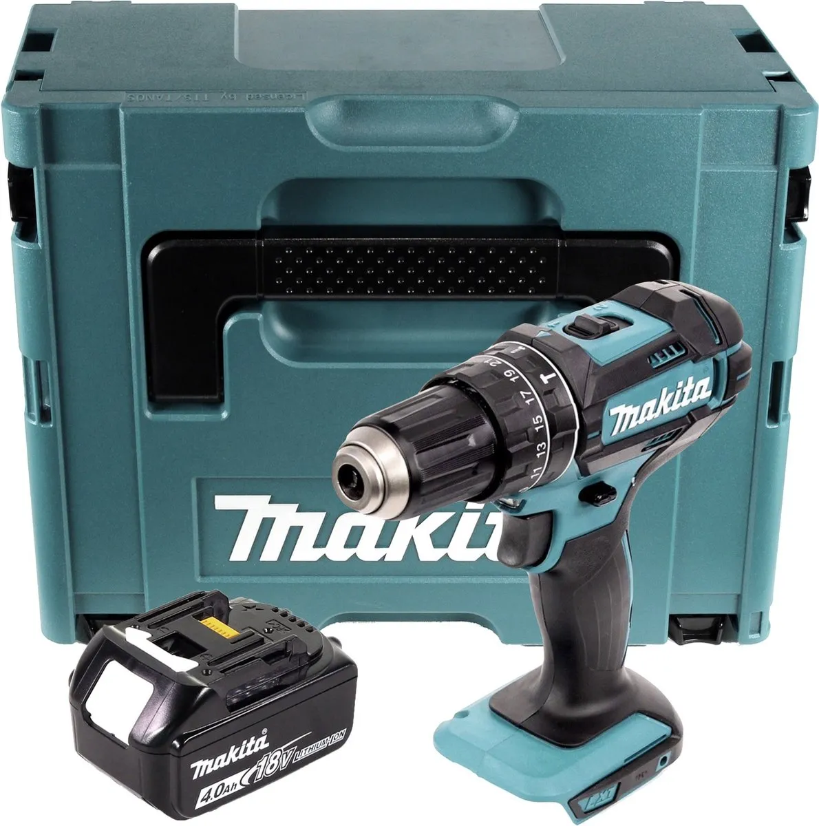 Makita DHP 482 Klopboormachine 18V 62Nm - 1x 4.0Ah Accu