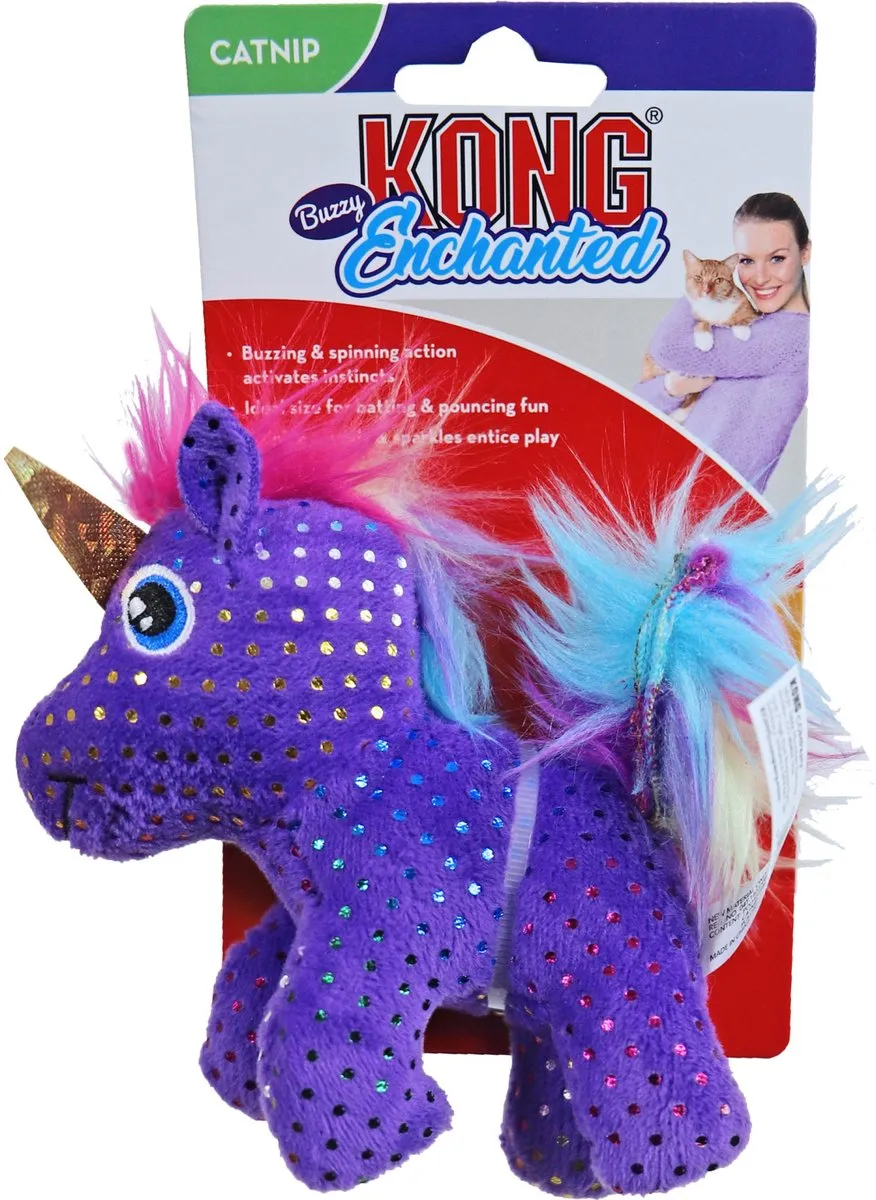 KONG Cat Enchanted Buzzy Unicorn