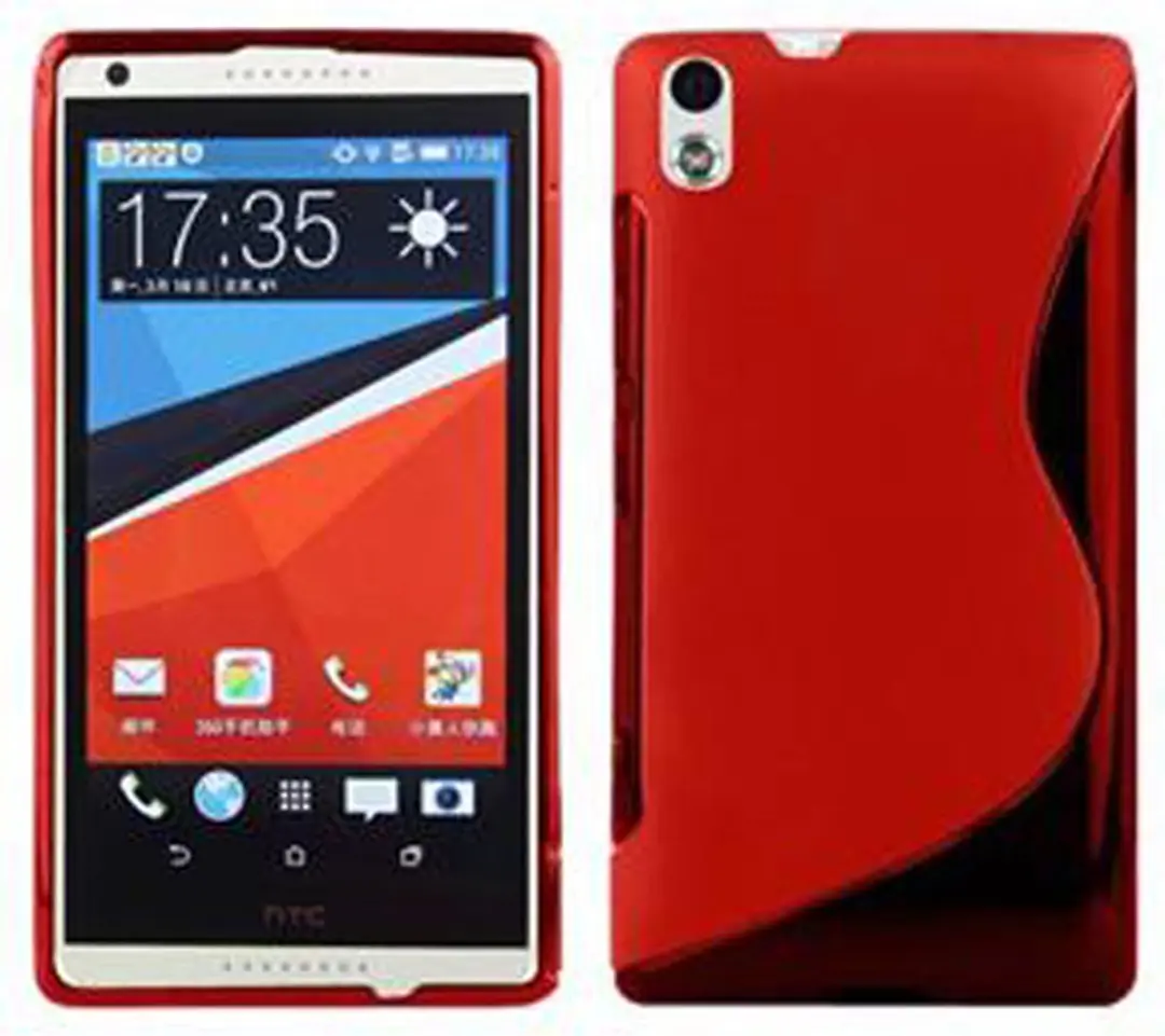 Cadorabo Hoesje geschikt voor HTC Desire 816 in INFERNO ROOD