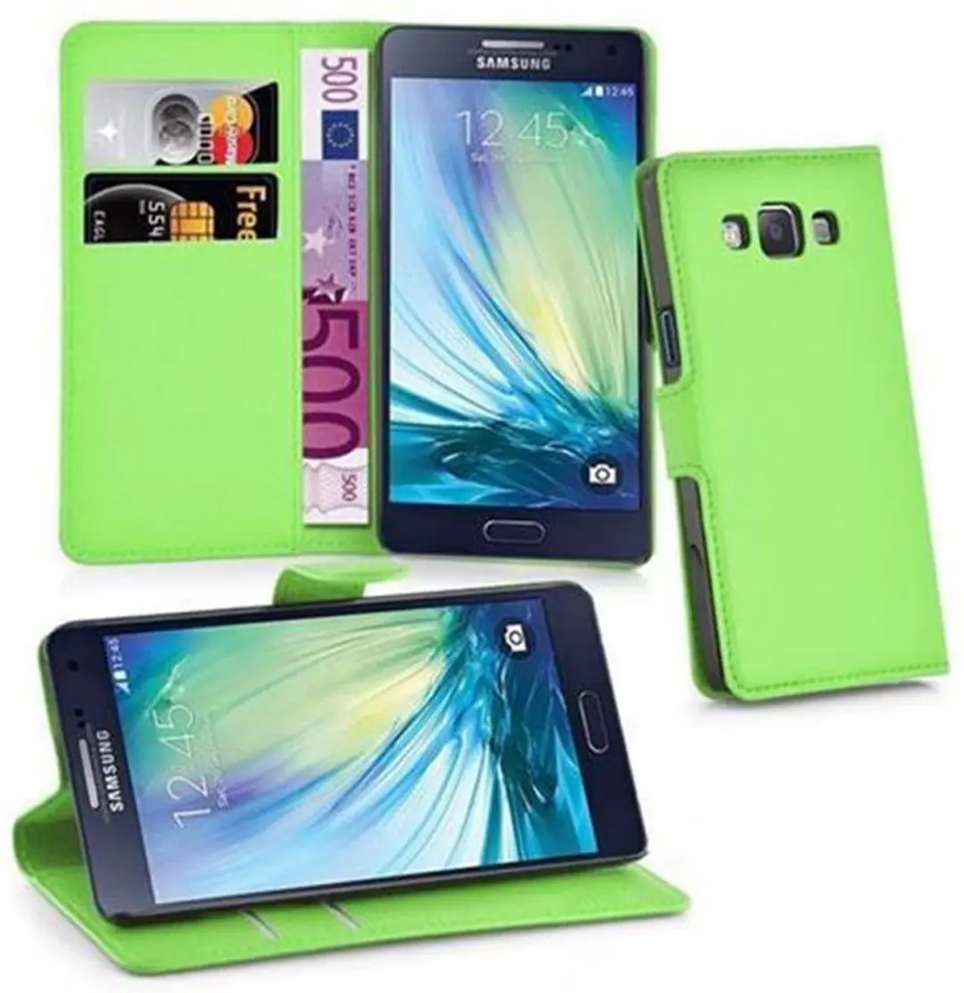 Cadorabo Hoesje geschikt voor Samsung Galaxy A3 2015 in MUNT GROEN