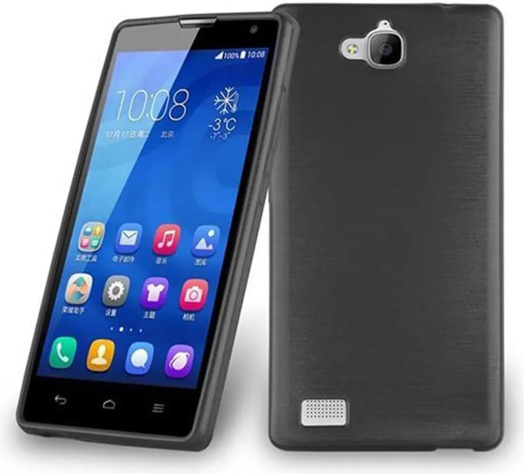 Cadorabo Hoesje geschikt voor Honor 3C in ZWART