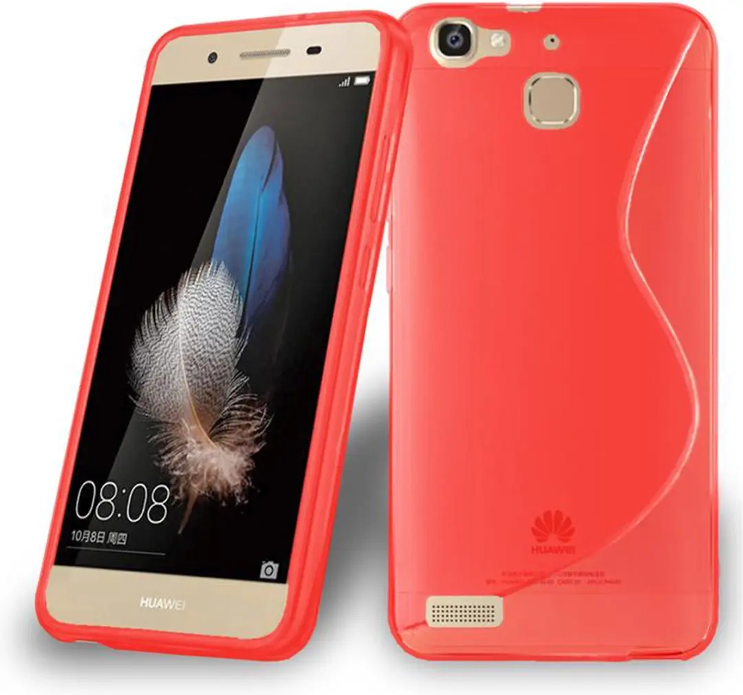 Cadorabo Hoesje geschikt voor Huawei G8 MINI / Enjoy 5S in INFERNO ROOD - Beschermhoes gemaakt van flexibel TPU silicone Case Cover