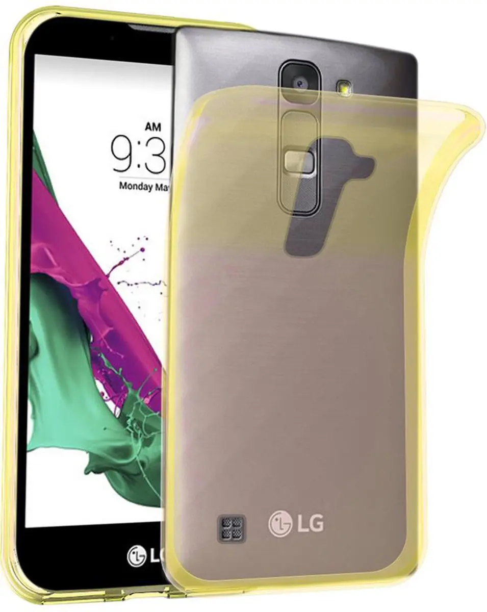 Cadorabo Hoesje geschikt voor LG G4C / G4 MINI / MAGNA in TRANSPARANT GOUD