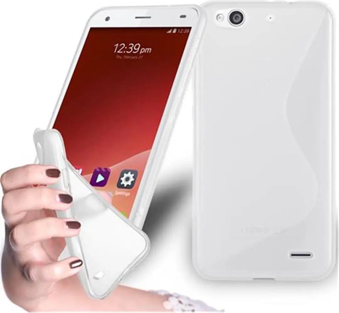 Cadorabo Hoesje geschikt voor ZTE Blade S6 LUX in SEMI-TRANSPARANT