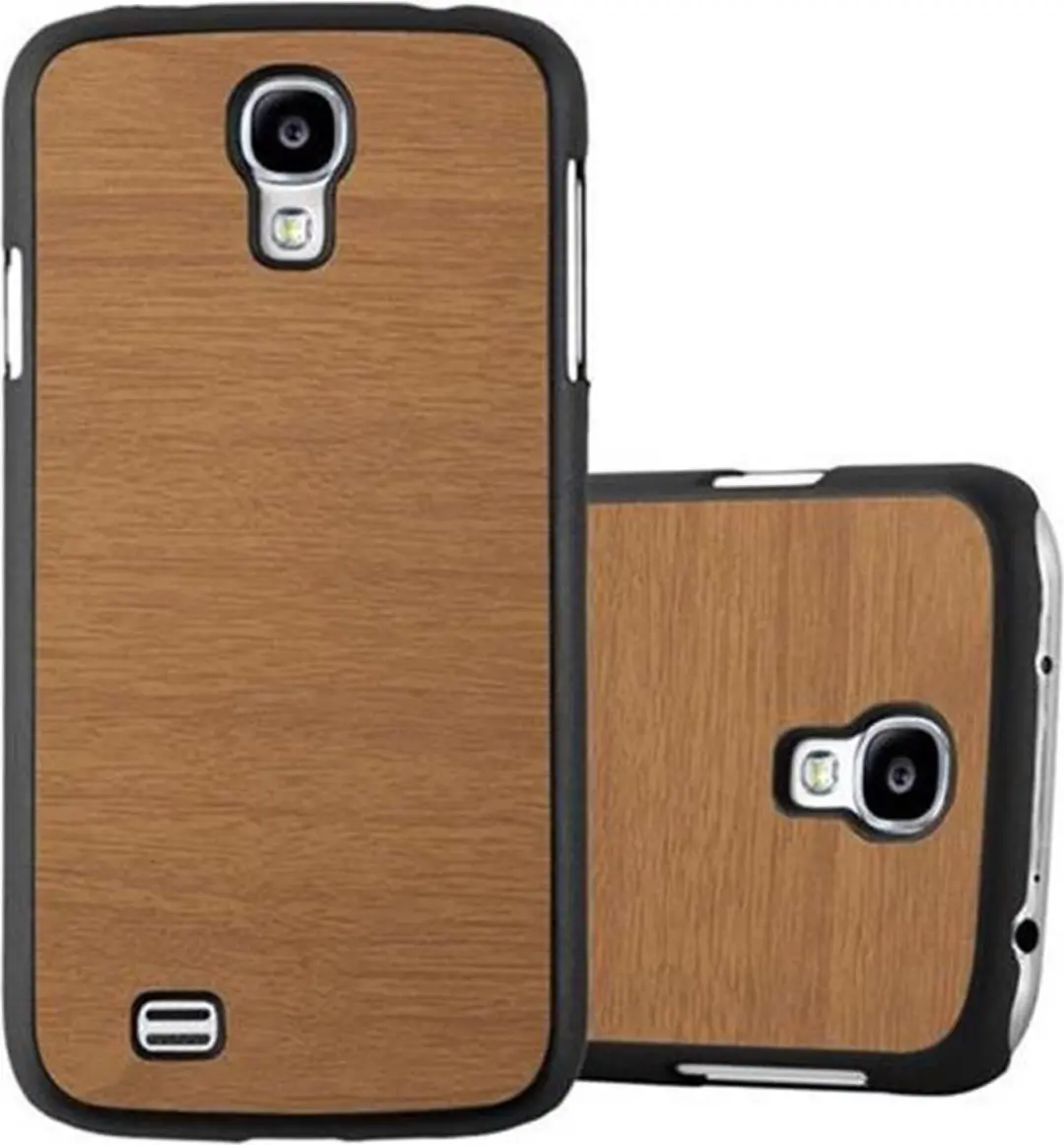 Cadorabo Hoesje geschikt voor Samsung Galaxy S4 in WOODY BRUIN