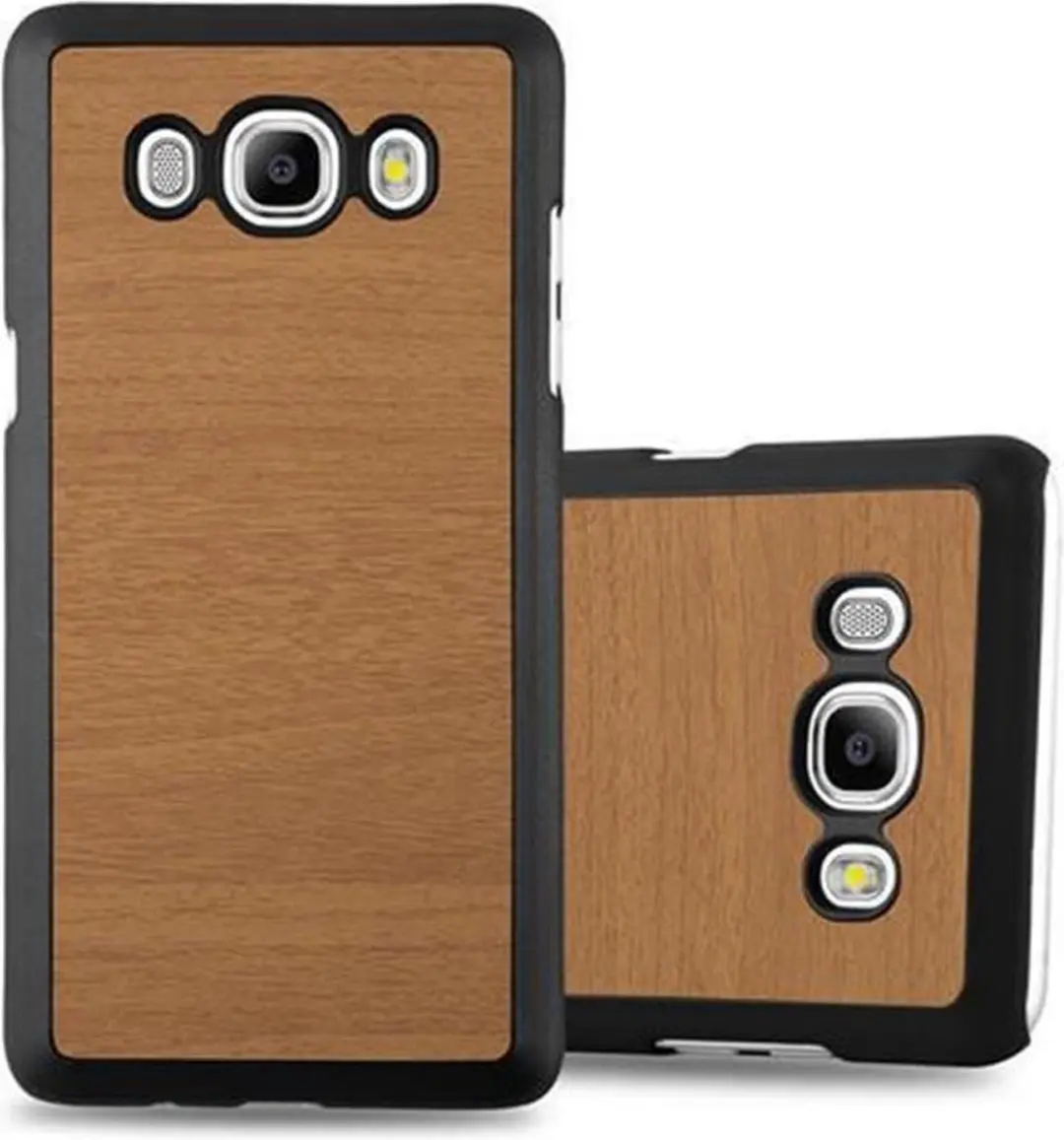 Cadorabo Hoesje geschikt voor Samsung Galaxy J5 2016 in WOODY BRUIN