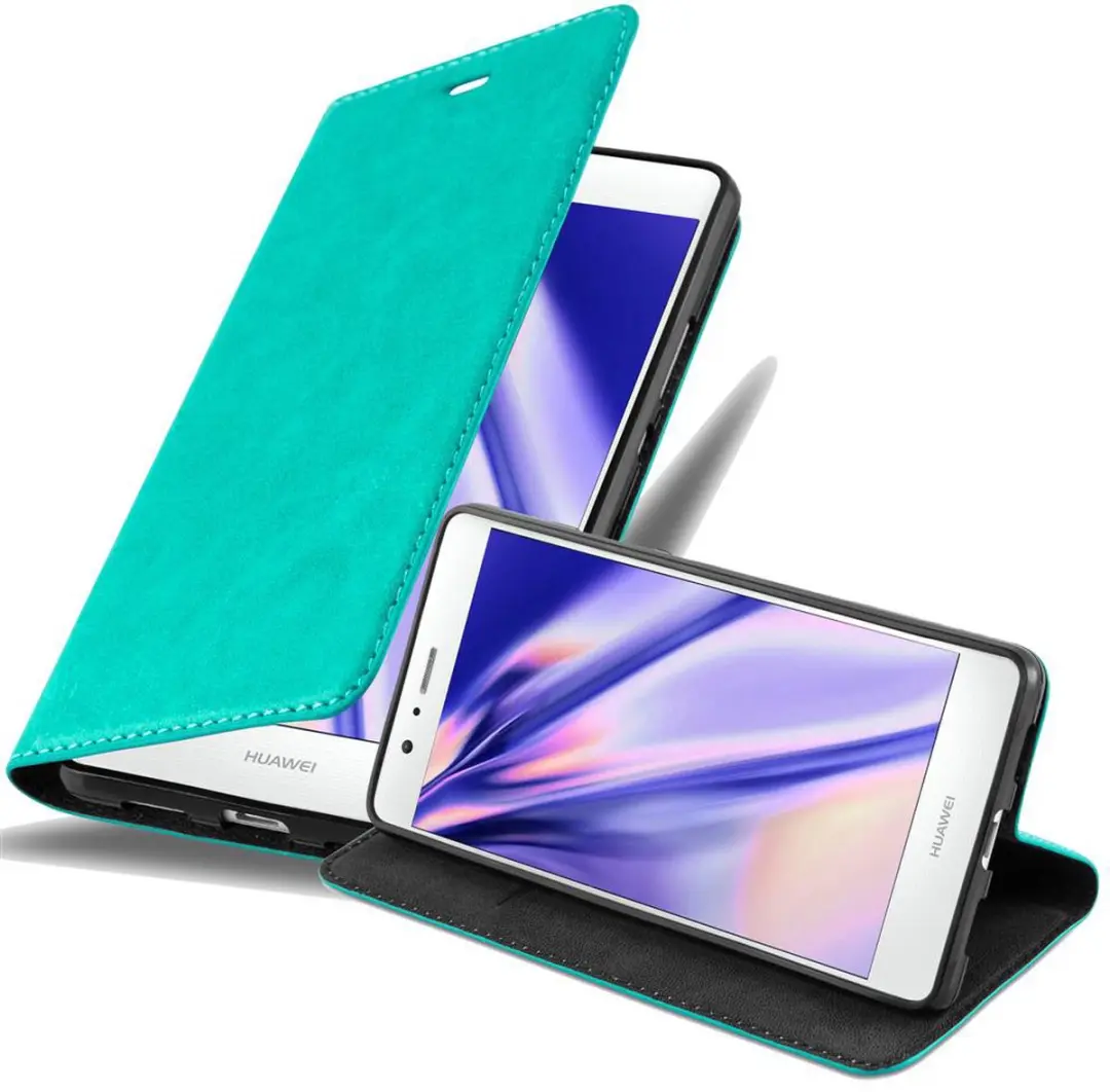 Cadorabo Hoesje geschikt voor Huawei P9 LITE 2016 / G9 LITE in BENZINE TURKOOIS