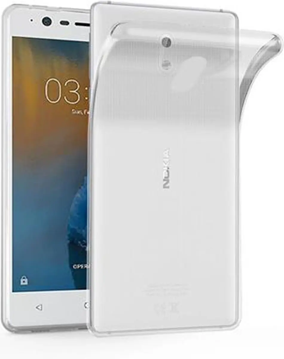 Cadorabo Hoesje geschikt voor Nokia 3 2017 in VOLLEDIG TRANSPARANT