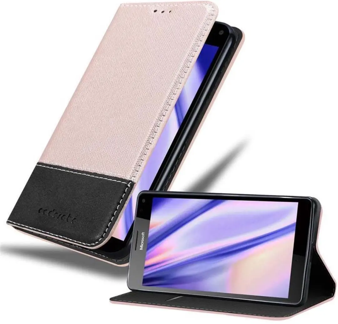 Cadorabo Hoesje geschikt voor Nokia Lumia 950 in ZWART BRUIN