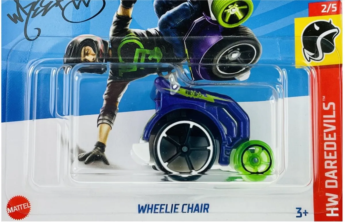 Hot Wheels Wheelie Chair Speelgoedauto Groen 1:64